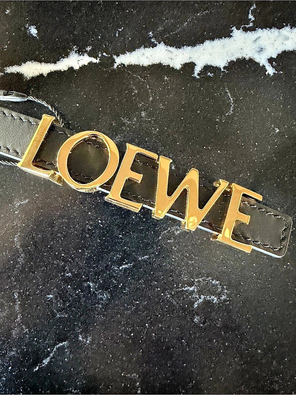 Loewe Anagram Reversible Belt in Smooth Calfskin Black & Brown Size 80